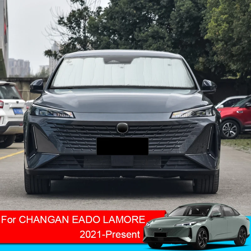 

Для CHANGAN EADO LAMORE 2021-2026PCar солнцезащитные оттенки покрытие с УФ-защитой козырек от солнца аксессуары для лобового стекла