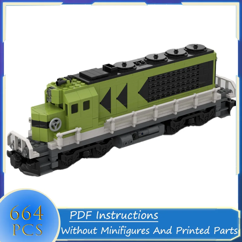 Building Blocks City Airport Train (CAT) Train & Diesel Cargo Locomotive MOC Bricks DIY Assemble Bricks Transportation Toys Gift