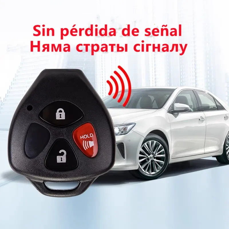 No Blade 2/3/4 pulsanti Remote Car Key Case Shell FOB per Toyota Camry Corolla Avalon Venza 2007 2008 2009 2010 2011 2012