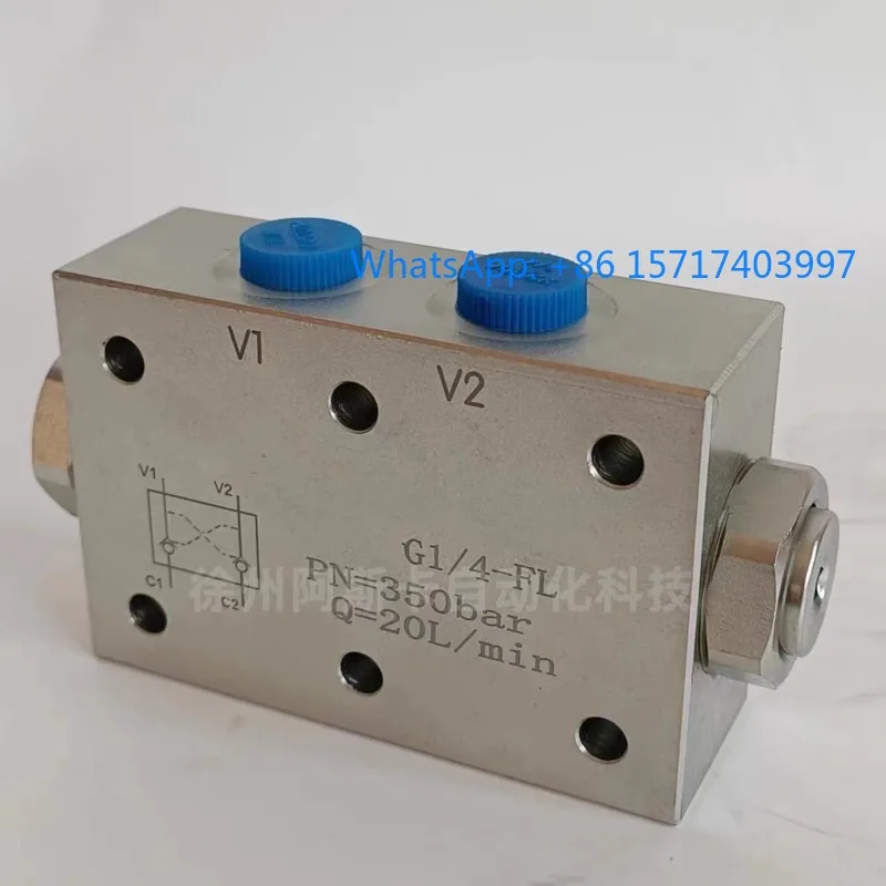 

VBPDE 3/8 "FL L3=62 VRDL-G3/8 Bidirectional Hydraulic Lock Plate Hydraulic Lock Pressure Valve