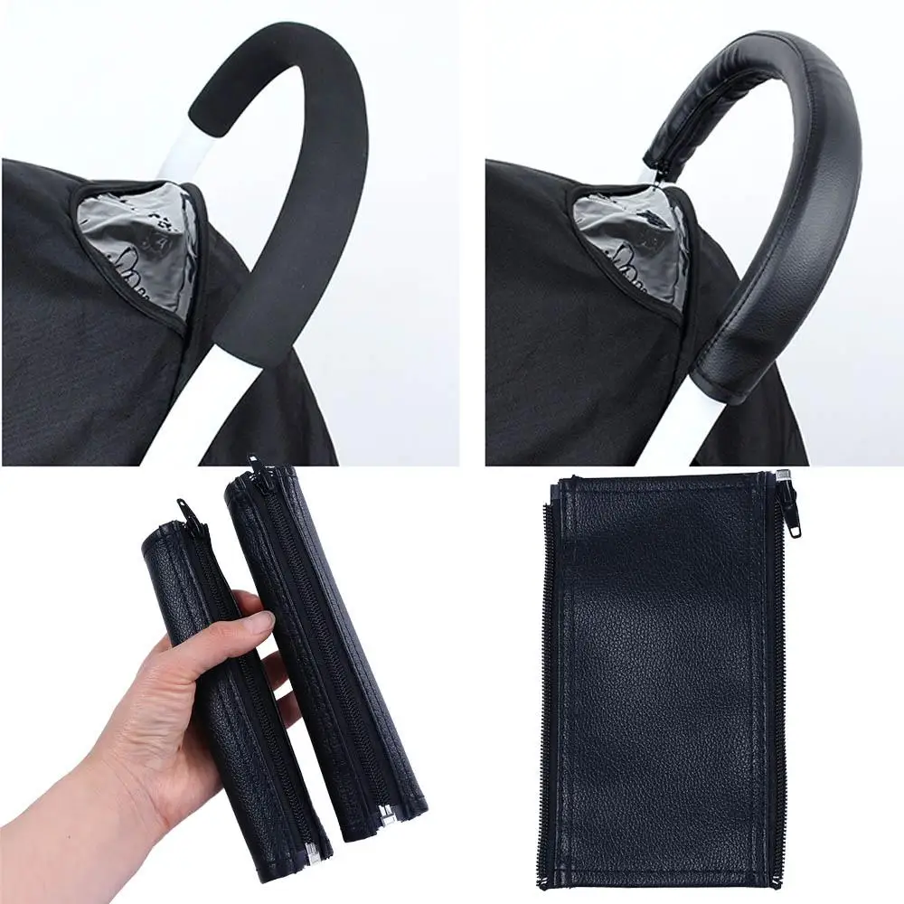 

Stroller Accessories Antifouling Baby Car Cart Cover PU Leather Handle Covers Stroller Handle Cover Pushchair Armrest Protector
