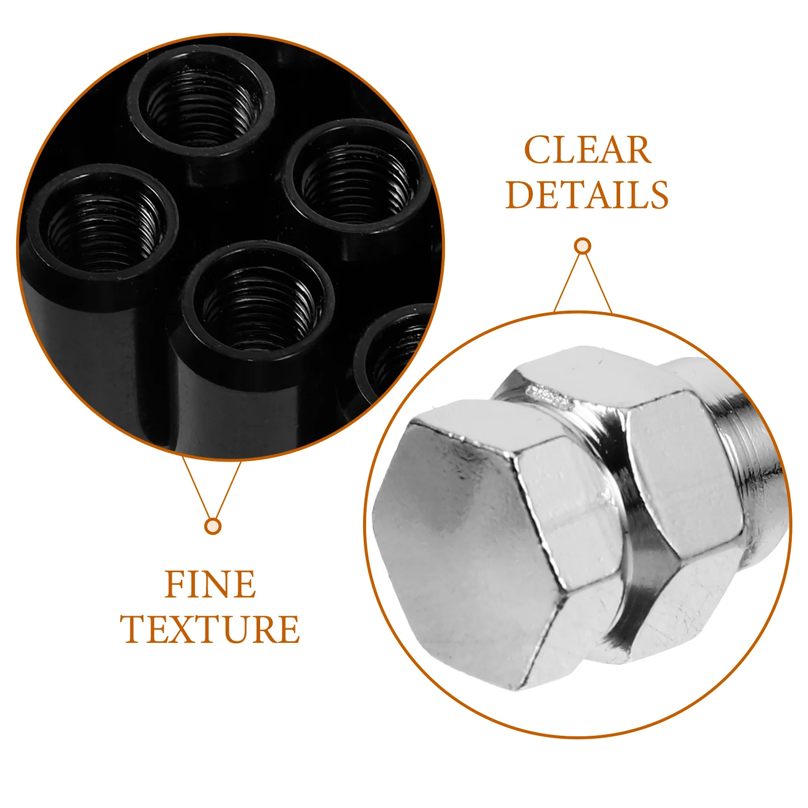 

1Set Car Wheel Nut Covers Black 12x1.5 Lug Nuts Anti-Theft Tire Accessories Durable Protective Caps 12x1.5 Lug Nuts Black