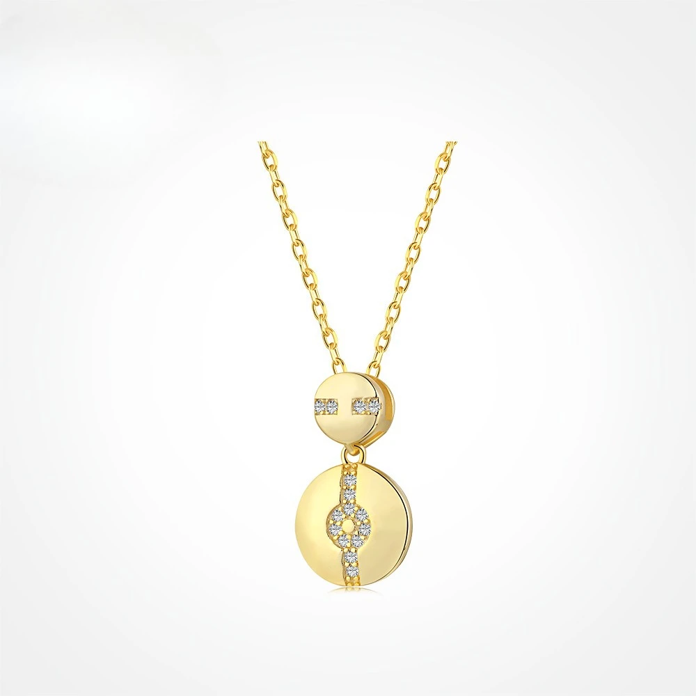

New S925 silver minimalist necklace, Japanese student's fresh collarbone chain, female O-shaped necklace, wedding jewelry