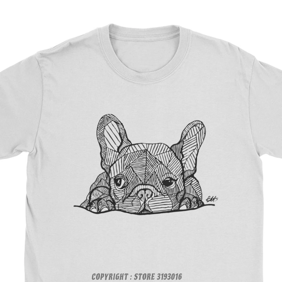 French Bulldog Puppy T Shirt Dog Cute Animals Pet Vintage Tee Shirt Mens Christmas Tees Round Collar Fitness T Shirts