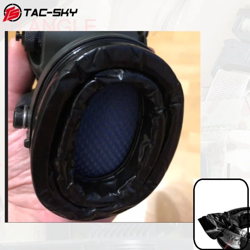 TAC-SKY Silicone Replacement Ear Cushions, Tactical Headset Accessories Compatible with MSA SORDN Tactical Hunting Headphones