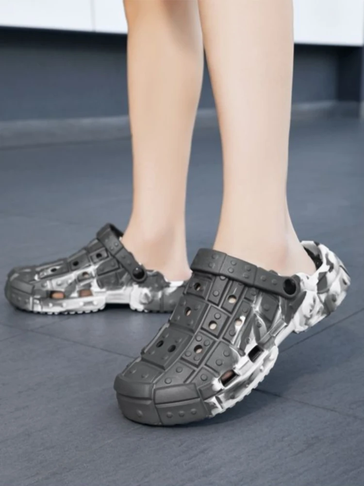 Mens Cloud Comfort Clogs Closed Toe Non Slip Sport Driving Summer Beach Sandals Trendy Shoes