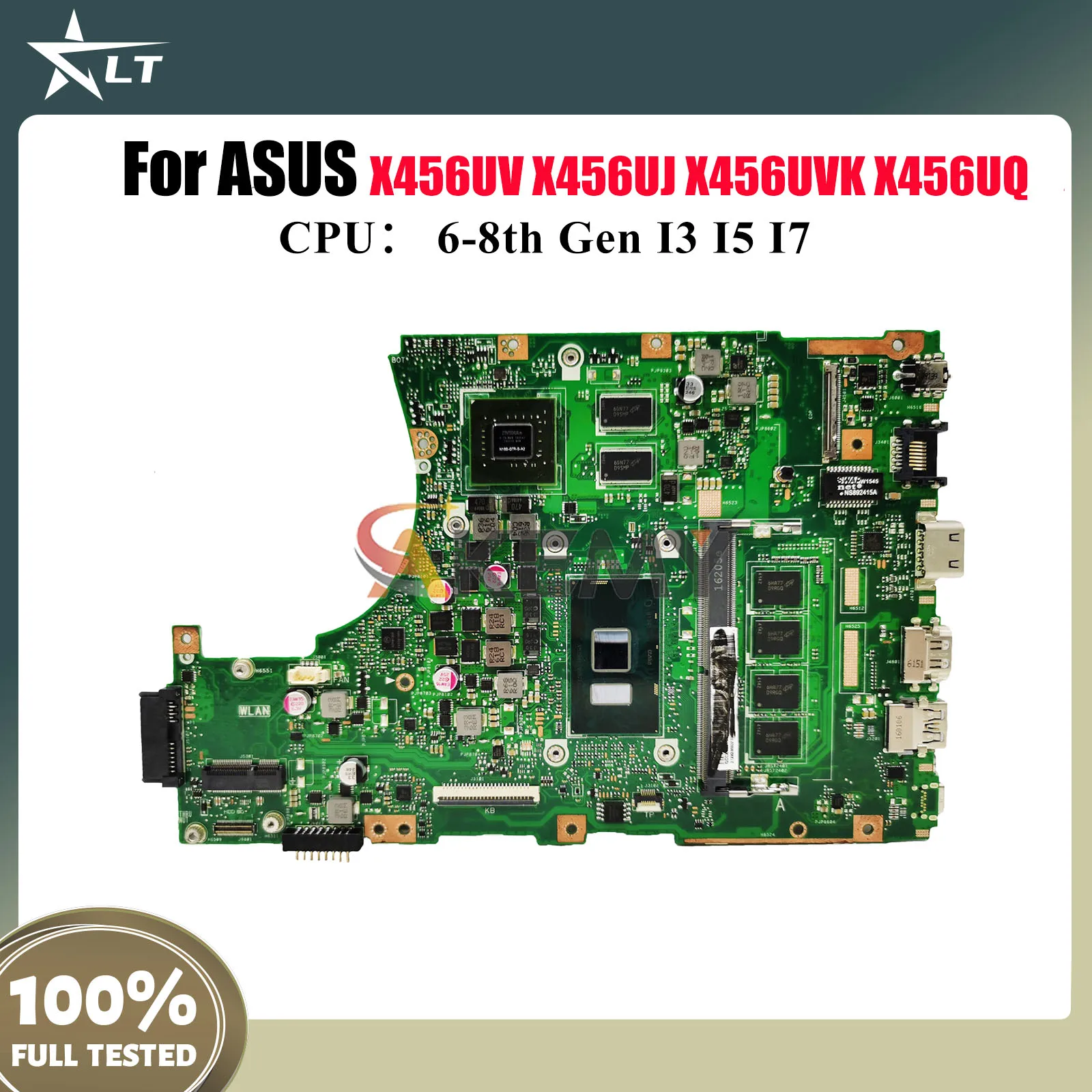 

X456UV Laptop Motherboard For ASUS R457U X456UB F456U X456UVK X456UJ X456UQK X456UF X456UAK X456UQ X456U Mainboard I3 I5 I7 CPU