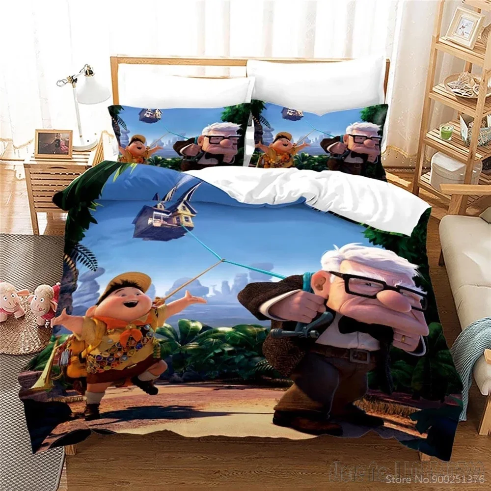 3D Printed Up Disney Cartoon Film Love Child Duvet Cover Set HD Comforter Cover Bedclothes for Kids Bedding Sets Bedroom Decor