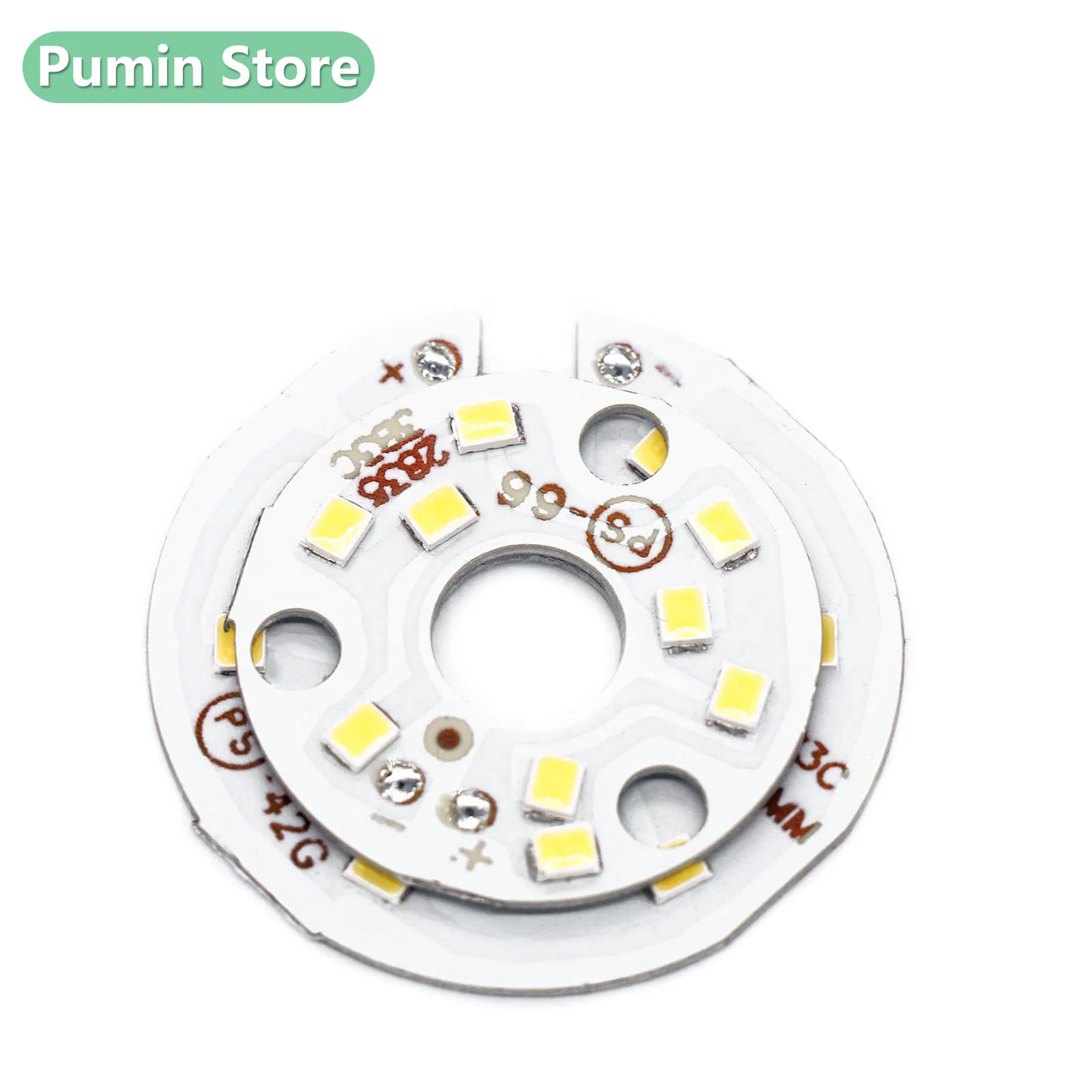 LED Circular Light Board 3W White Warm Neutral Aluminum 32mm 40mm 10 * 21mil Suitable For T-shaped Bulb Light Source Accessories