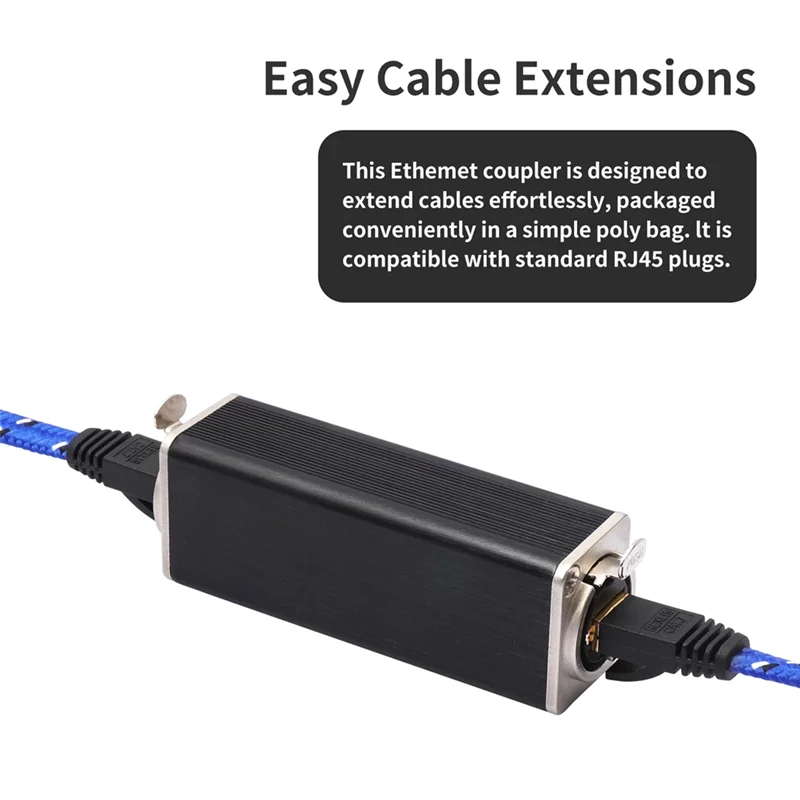 B50B-RJ45 Coupler Female To Female Twist Lock Adapter With Lock And Shield Speaker Plug Jack For Amplifier, Mixing Device