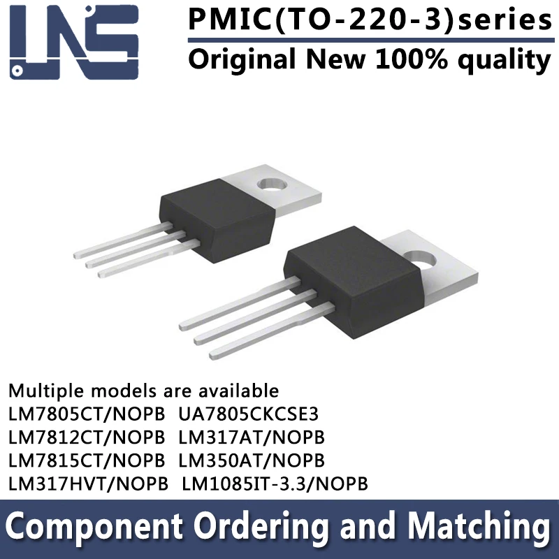 LM317AT/NOPB LM350AT/NOPB UA7805CKCSE3 LM317HVT/NOPB LM7805CT/NOPB LM7812CT/NOPB LM7815CT/NOPB LM1085IT-3.3/NOPB TO-220-3 PMIC