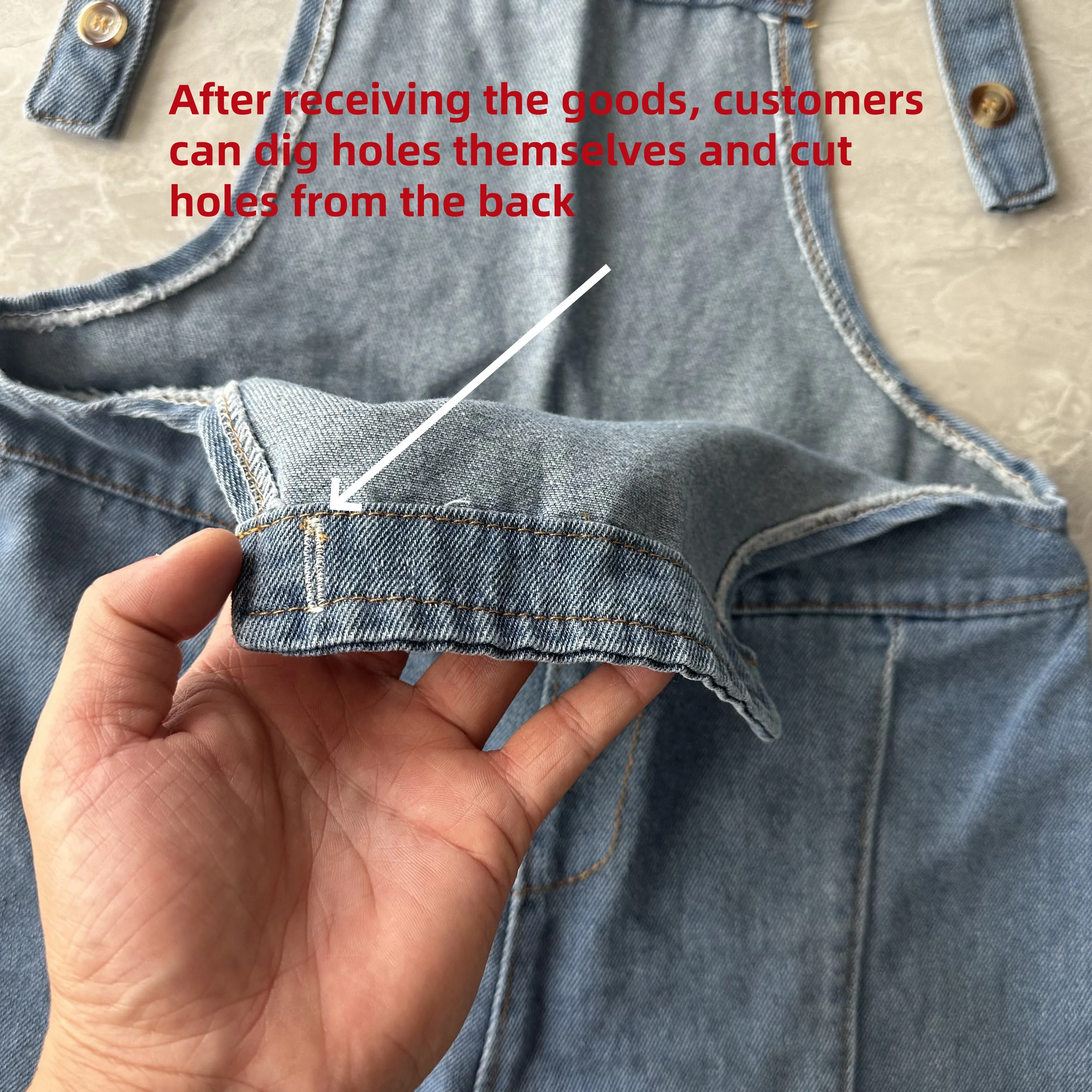 Stilvolle Baby Mädchen Overall Jungen Casual Denim Overalls 1-6Y Kinder Lose Jean Trägerhose Mädchen Herbst Frühling kinder Kleidung – Detail 5