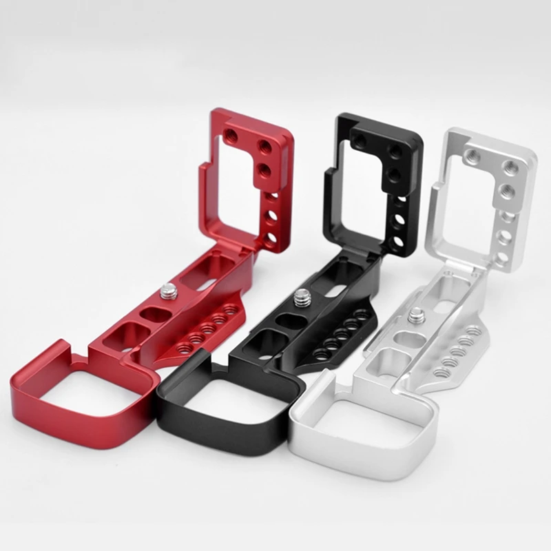 For Sony A6000 Porous Quick Release Plate Hot Shoe L Bracket Hand Grip