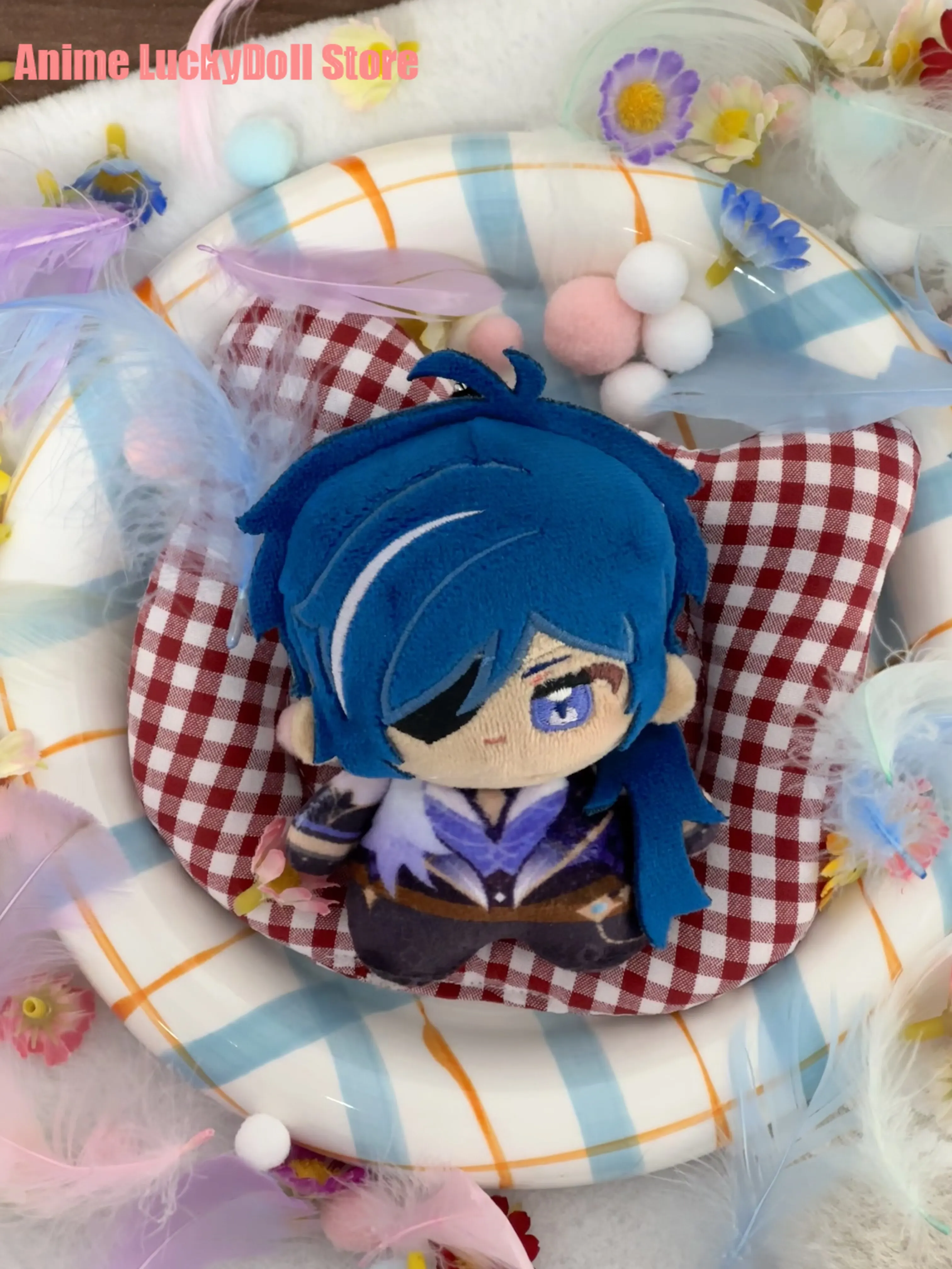 

Аниме-плюшевая игрушка-брелок Genshin Impact: Джин, Гунхильд, Дилук, Альбедо, Варка, милые персонажи с принтом, 10 см, подарок