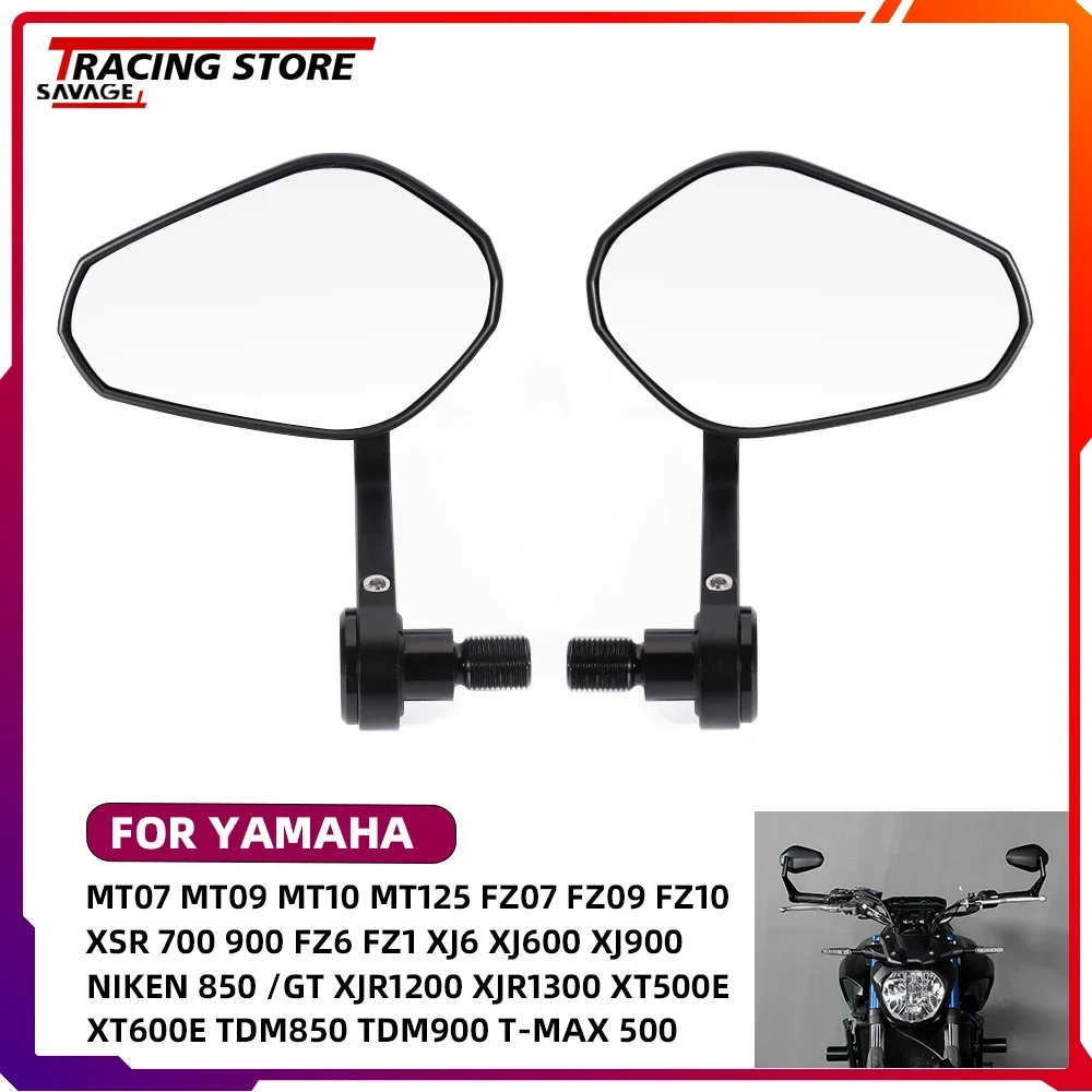 

Adjustable Side Rearview Mirrors For Yamaha MT07 MT09 MT10 FZ07 FZ09 FZ10 XSR 700 900 FZ6 FZ1 XJ6 Niken 850 /GT XJR1200 XJR1300