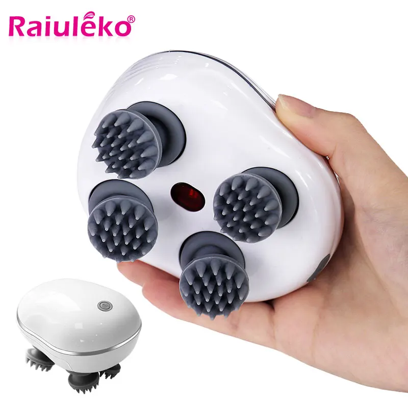 

Red Light Head Scalp Massager Kneading Vibration Home Shoulder Neck Body Stress Relax Massage Instrument Nourish Hair Growth