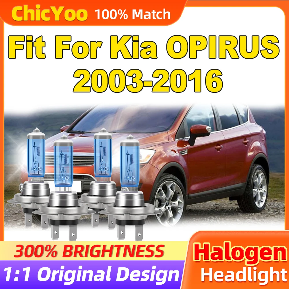 

Fit For Kia OPIRUS 2003-2014 2015 2016 24000LM Car Headlights 200W Halogen Headlights 6000K 12V Canbus No Error Auto Lamps