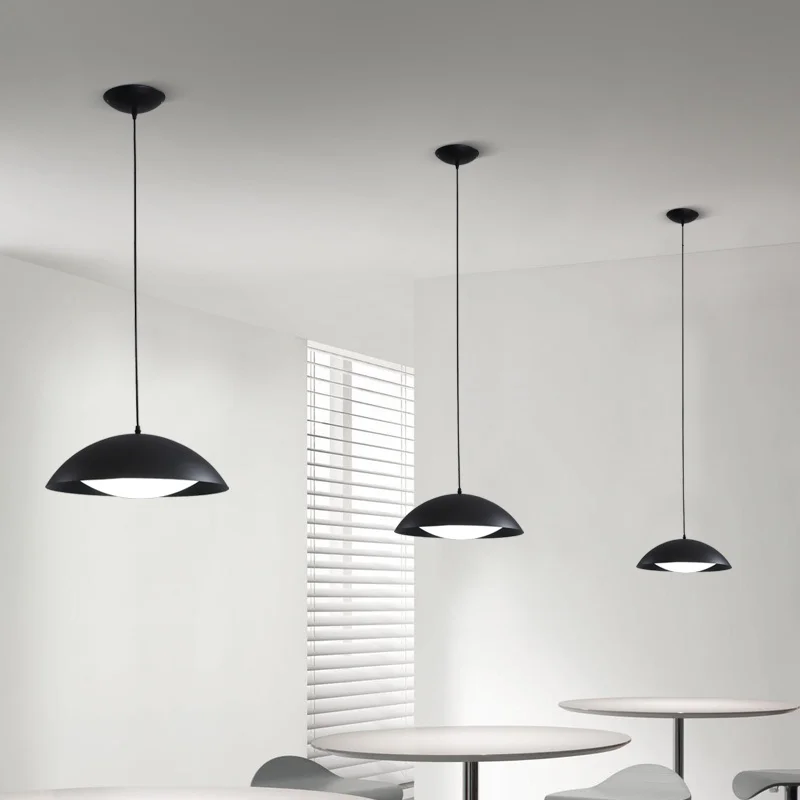 Imagem -05 - Nordic Led Luzes Pingente para Mesa de Jantar Cozinha Sala Luminárias Iluminação Interior Simples Cabeça Branco Preto Lâmpada Casa Dero Lustre