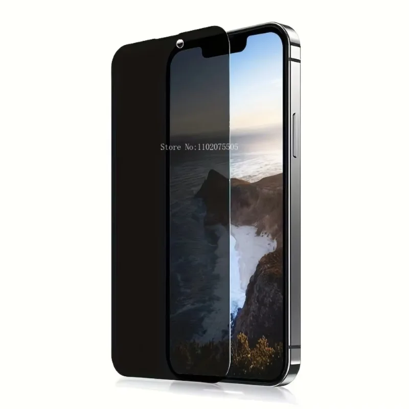 

2Pc Premium Tempered Glass Privacy Screen Protector for iPhone 16 15 Pro Max 11 12 13 14 Pro Mini 6 7 8Plus XR XS SE 20 Glass