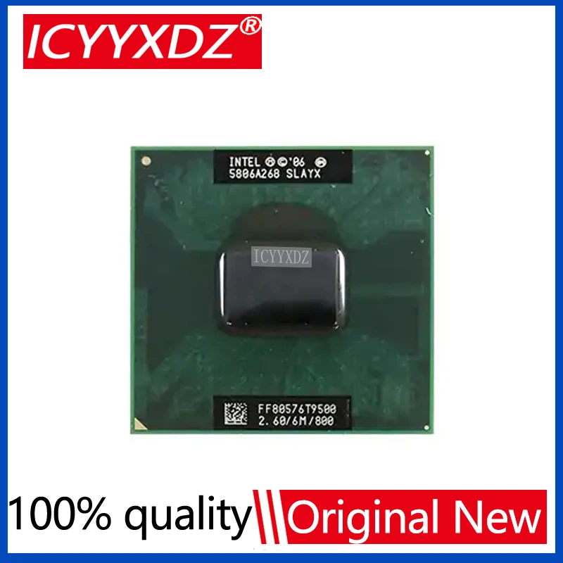 (1piece) 100% New 2 Duo T9500 SLAQH SLAYX 2.6 GHz Dual-Core CPU Processor 6M 35W PGA478