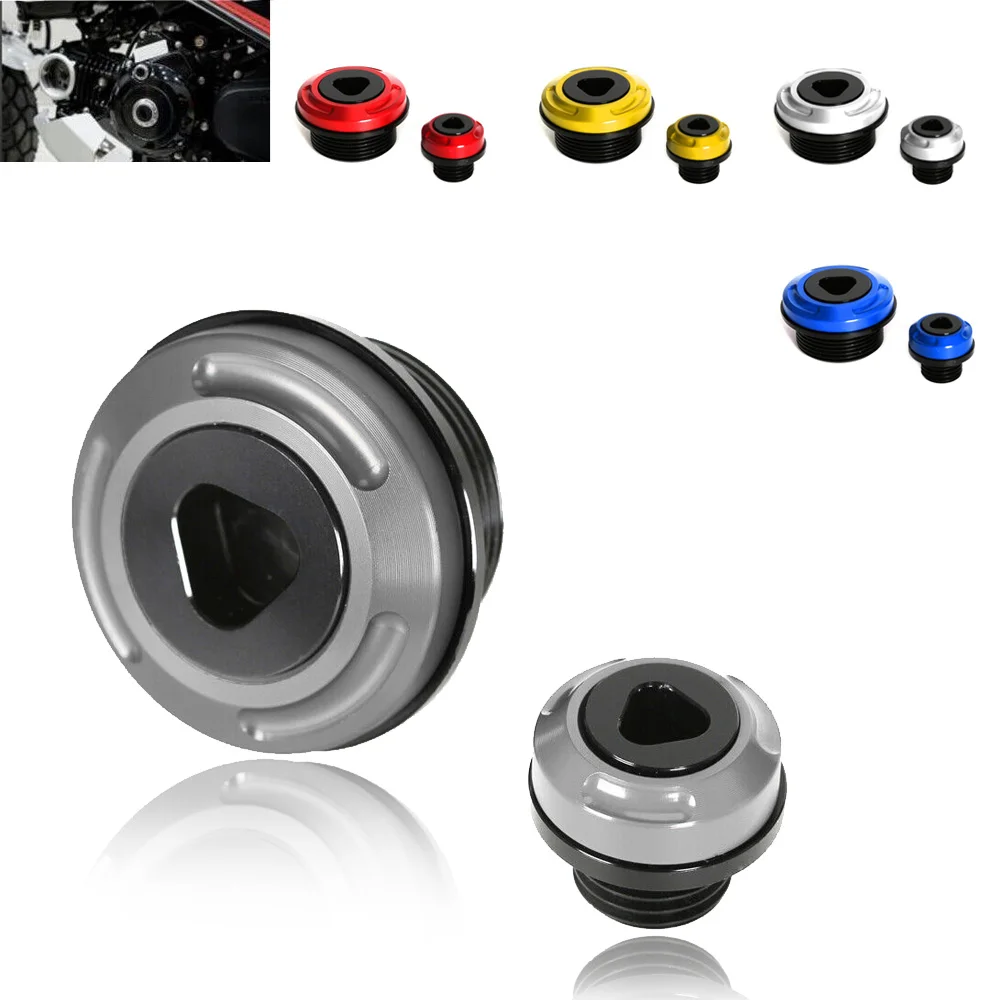 

CNC Aluminum Crankcase Cap Engine Oil Filler Screw Cover Plug For HONDA MONKEY 125 2018 - 2024 GROM MSX 125/SF CT DAX 125