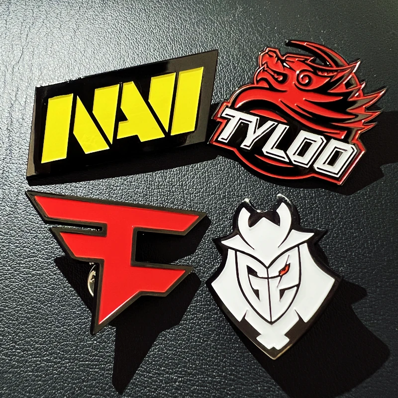 Csgo Game Peripheral Medals Tyloo Tianlu Vp G2 Team Faze Team Navi Team Badge Metal Pendant Gift