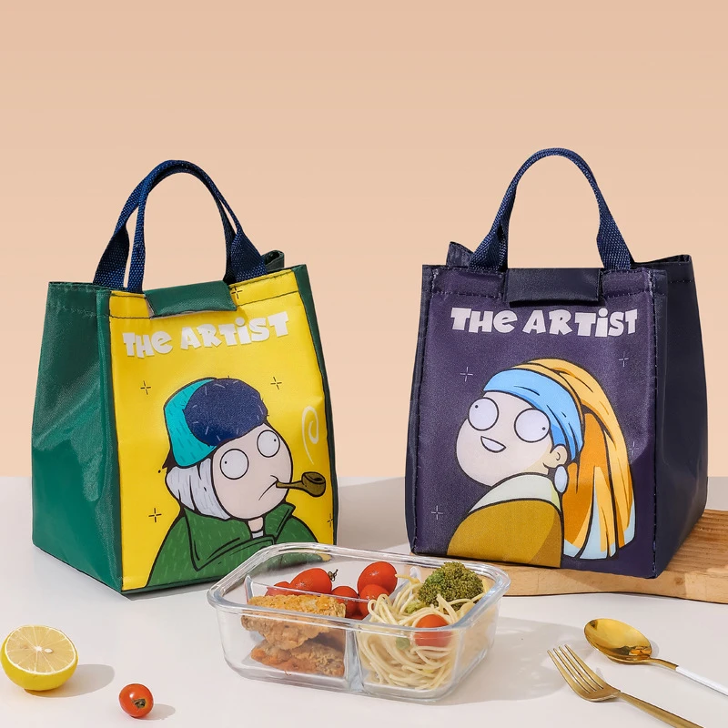 Borsa per il trasporto del pranzo borse termiche portatili isolate per le donne bambini viaggio scolastico pranzo Picnic cena borse per alimenti più fresche