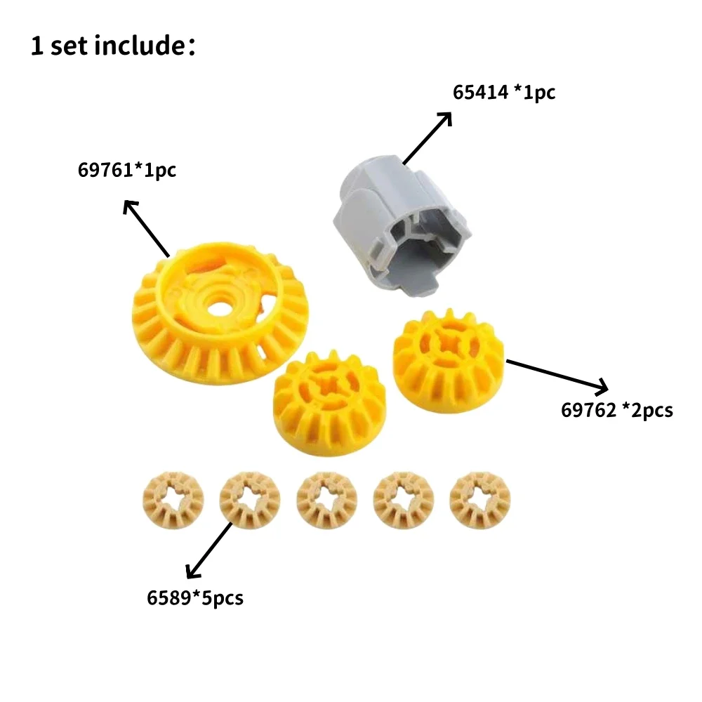 New Differential Gears 65414 69761 69762 6589 MOC Technical Modification Parts Building Blocks Bricks Compatible with Legoeds