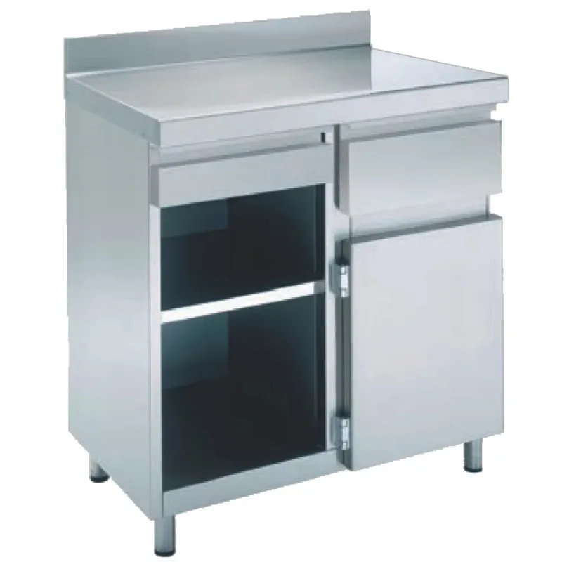 

European Kitchen Equipment Modern Coffee Shop Furniture 1 Door 2 Shelf 2 Drawer