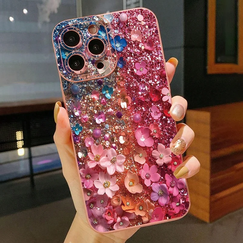 Picture 4: For Samsung S26 S25 FE S24 S23 S22 Ultra Plus 5G Case Cherry Tulip Floral Pattern Cover For Galaxy A16 A36 A56 A55 A54 A53 Funda