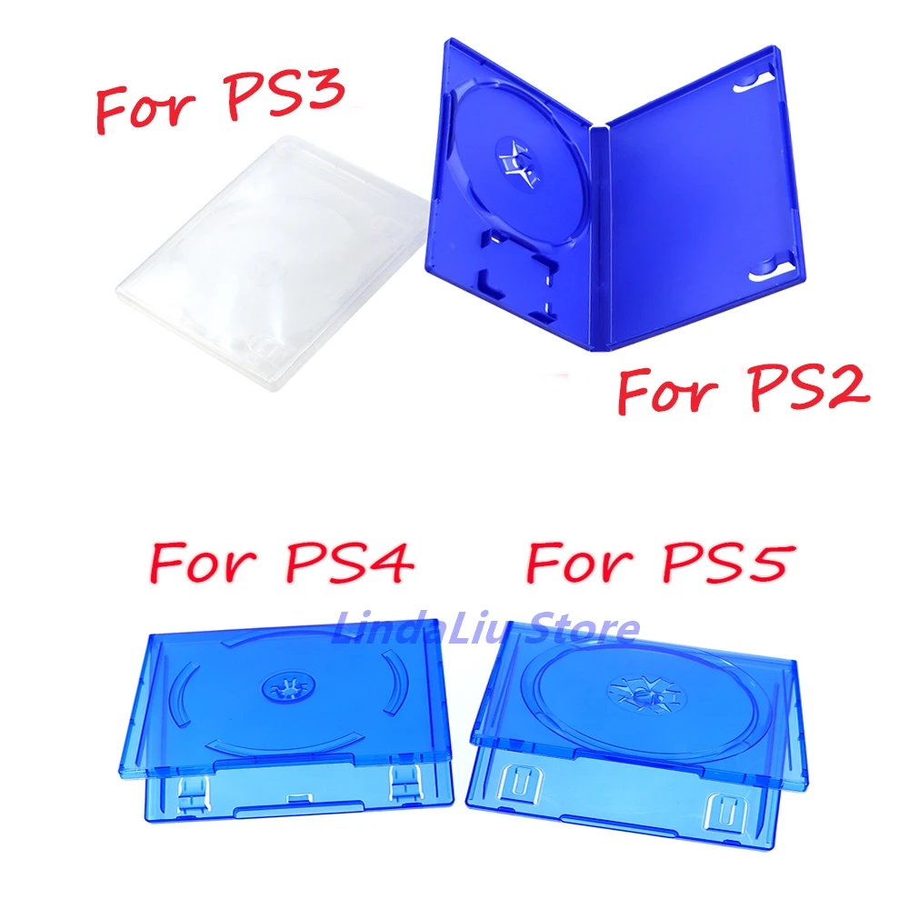 20PCS CD Game case protective box for Paystation PS2 PS3 CD DVD Discs Storage box For PS4 PS5 game disk cover case