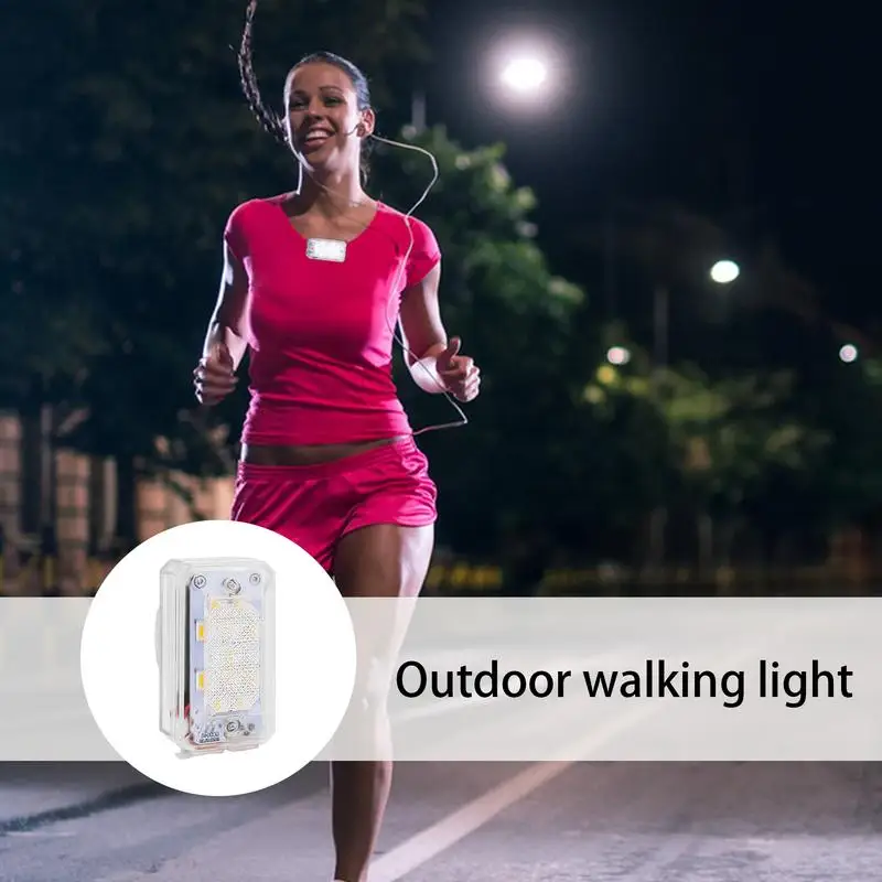 Running Lamp Clip On LED Running Lights For Runners Flash Warning Colored LED Runners Shoulder Light High Brightness Cycling