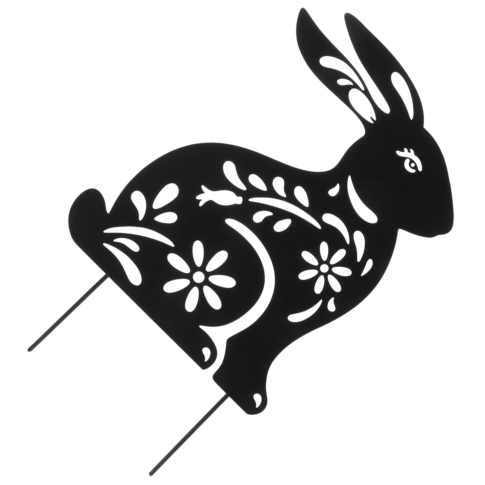 

Metal Bunny Garden Decor Rabbit Yard Grounds Garden Stakes Outdoor Bunny Garden