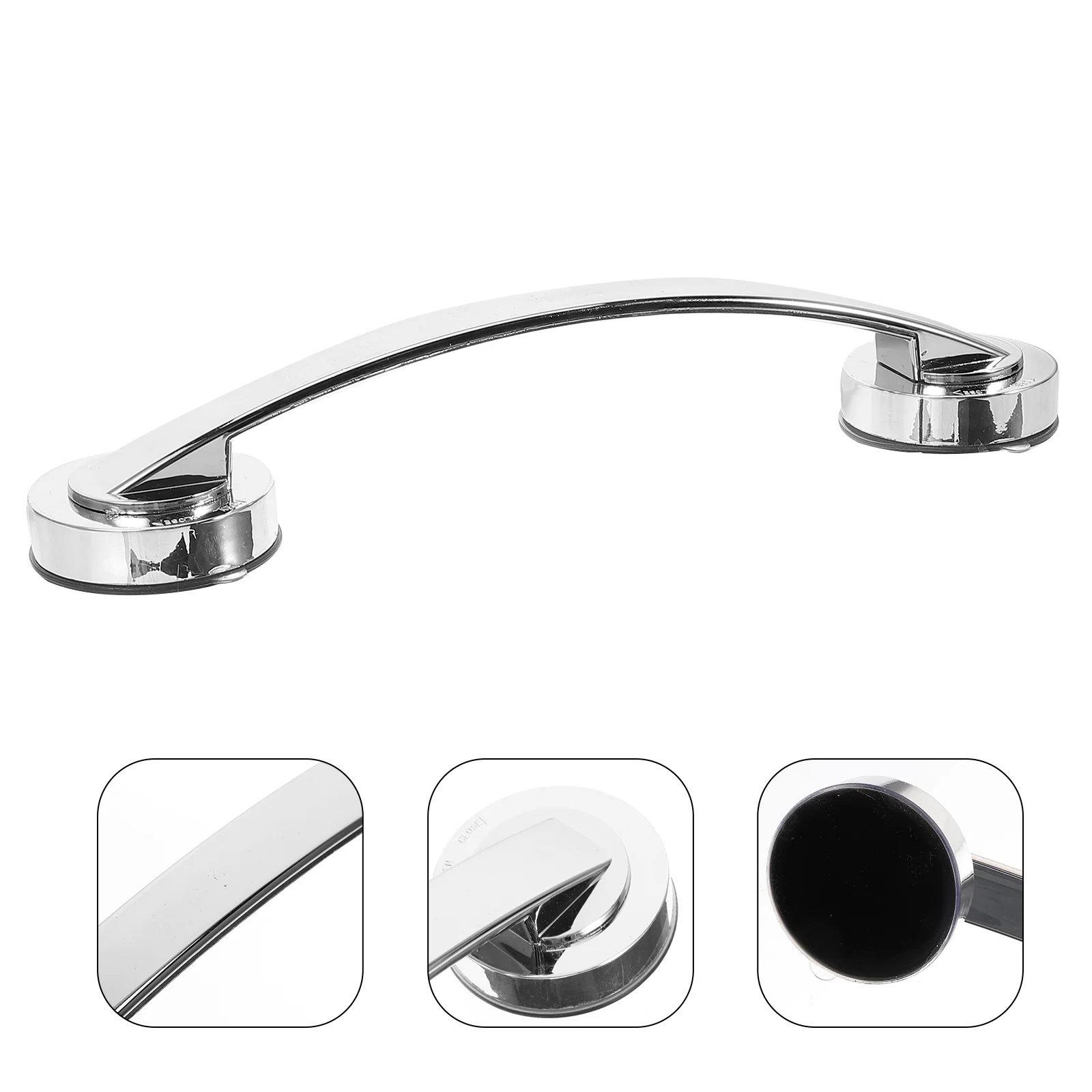 Silver Shower Handle Bathtub Bathroom Armrest Advanced Handrail Safe Grab Bar Elder