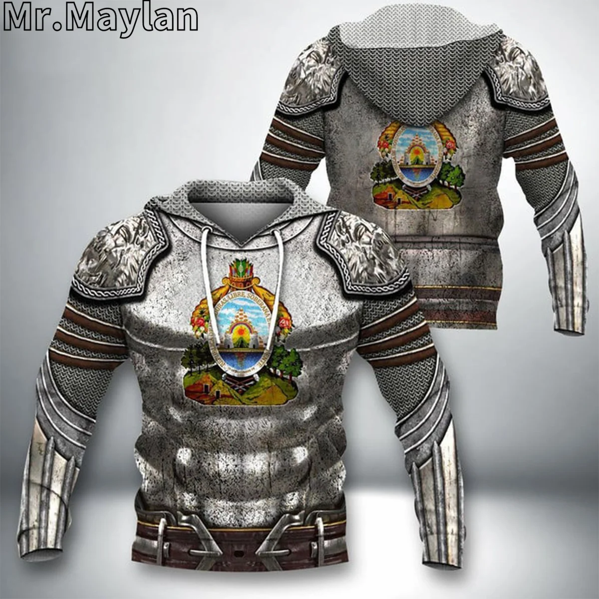 

HONDURAS Armor 3D Full Printed Jacket Men/women Hoodie Unisex Casual Streetwear Sweatshirts ZIP Pullover Sudadera Hombre-12