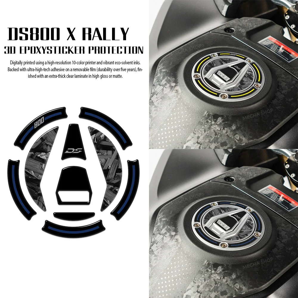 For VOGE DS800X 2025- Fuel Tank Cap Protector Sticker 800DSX DSX800 Accessories 3D Gel Decal