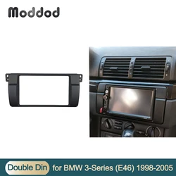 One or Double Din Radio Fascias for BMW 3 Series E46 1998-2005 DVD Stereo Panel Dash Mount Refitting Trim Kit Frame CD Bezel