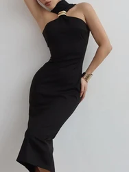 Robe de soirée à manches longues pour femmes avec ceinture, streetwear mince, col en V profond, impression de bureau, dames, printemps, automne, nouveau, livraison directe