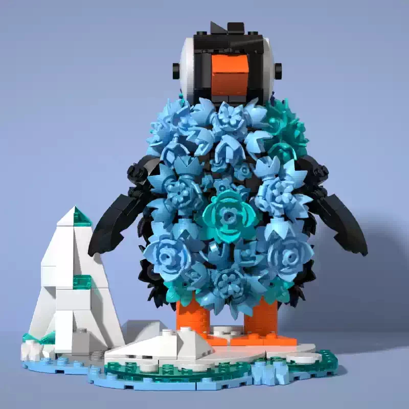 

Idea Animals Birds Image Block Ice Flower Penguin Construction Model Sets Building Brick Toys Collection For Gifts Gifts