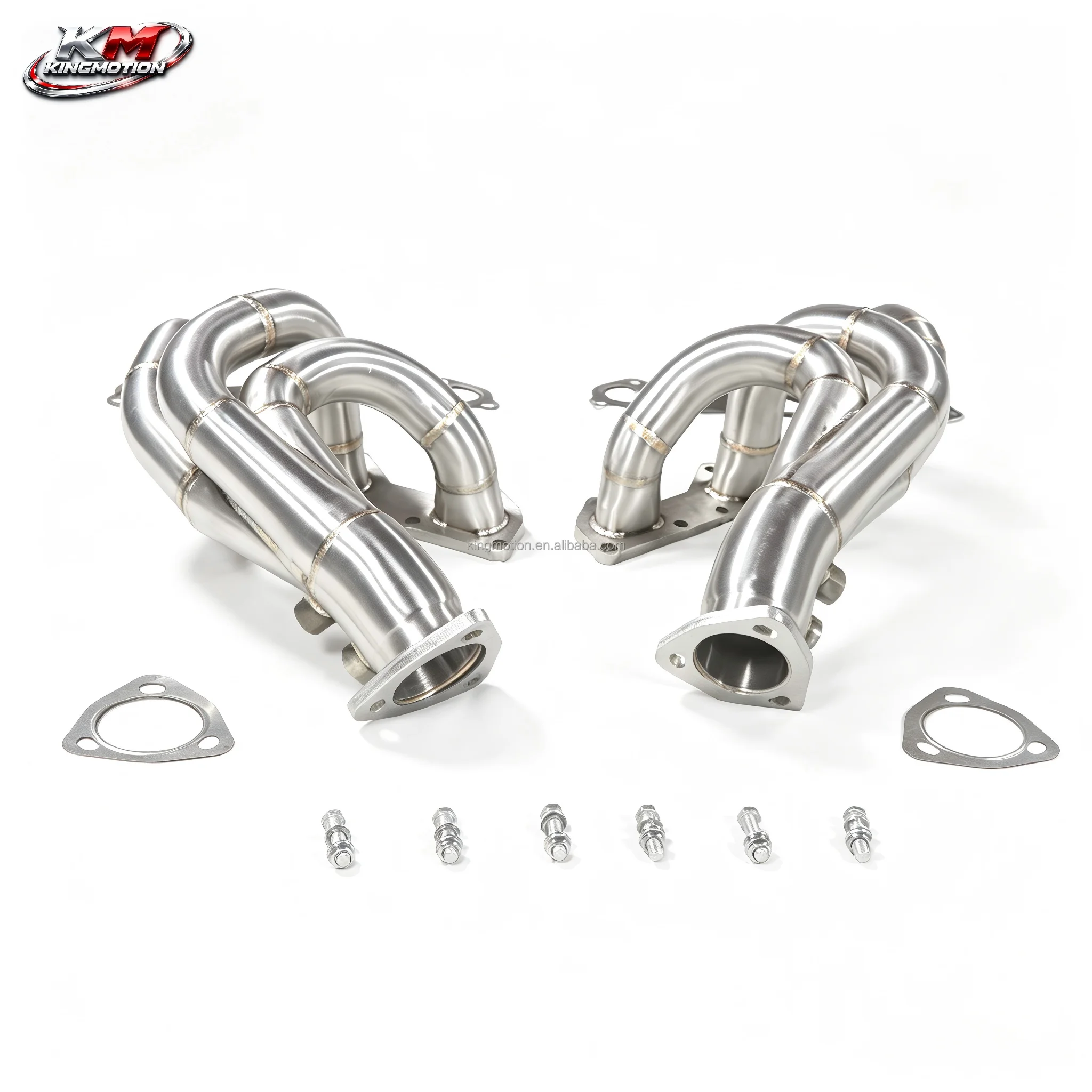 

KM Performance SS304 Downpipe for 718 GT4 RS 4.0 2023+ High Flow Front Pipe Brushed Exhaust Upgrade