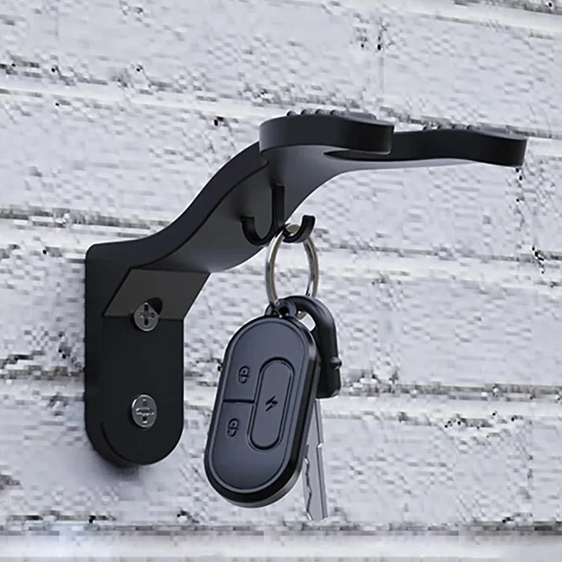 

Motorcycle Helmet Display Wall Mount – Anti-Theft Lockable Hooks for Garage/Showroom