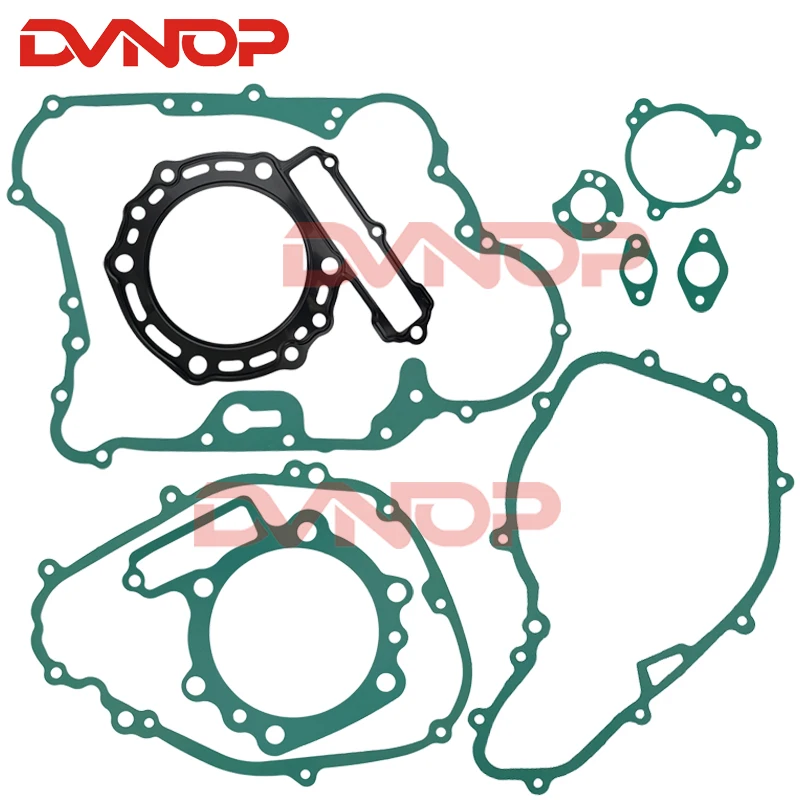 Durable Full Sealing Gasket Repair Kit Engine Cylinder Clutch Cover Parts Compatible with Kawasaki KLR650 KL650 1987-2010