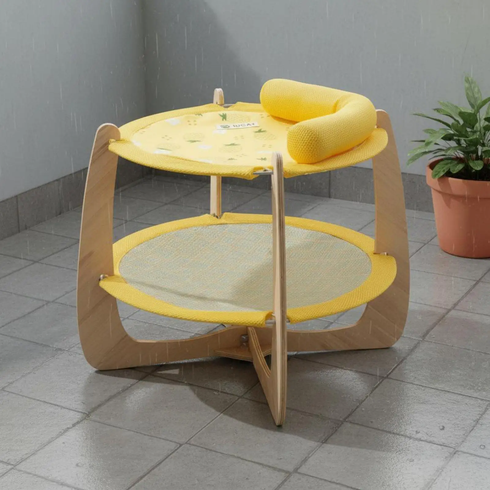 Floating Kitten Bed Water-resistantResistant Elevated Kitten Bed Sturdy Metal