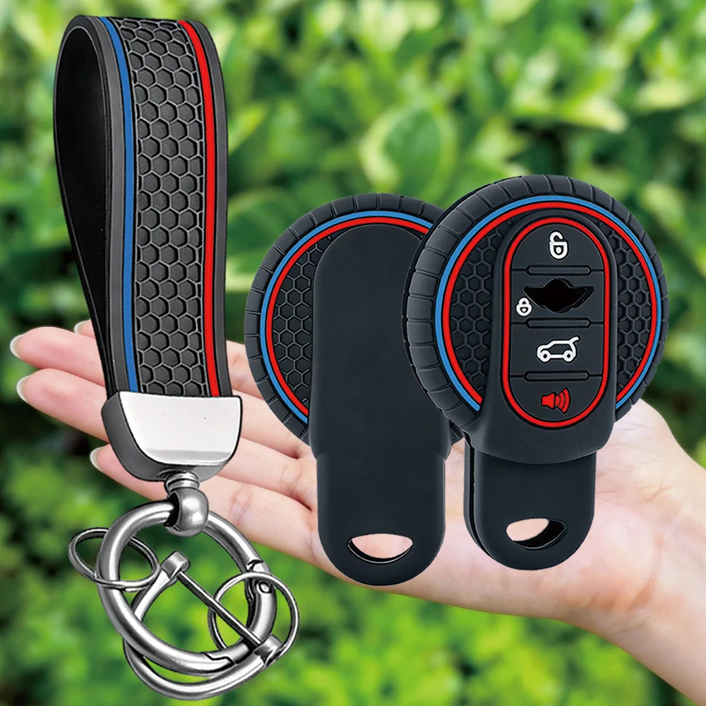 Silicone Car Remote Key Case Cover For BMW Mini COOPERS COUNTRYMAN ONE JCW CLUBMAN F56 F55 F54 F57 F60 Roadster Accessories