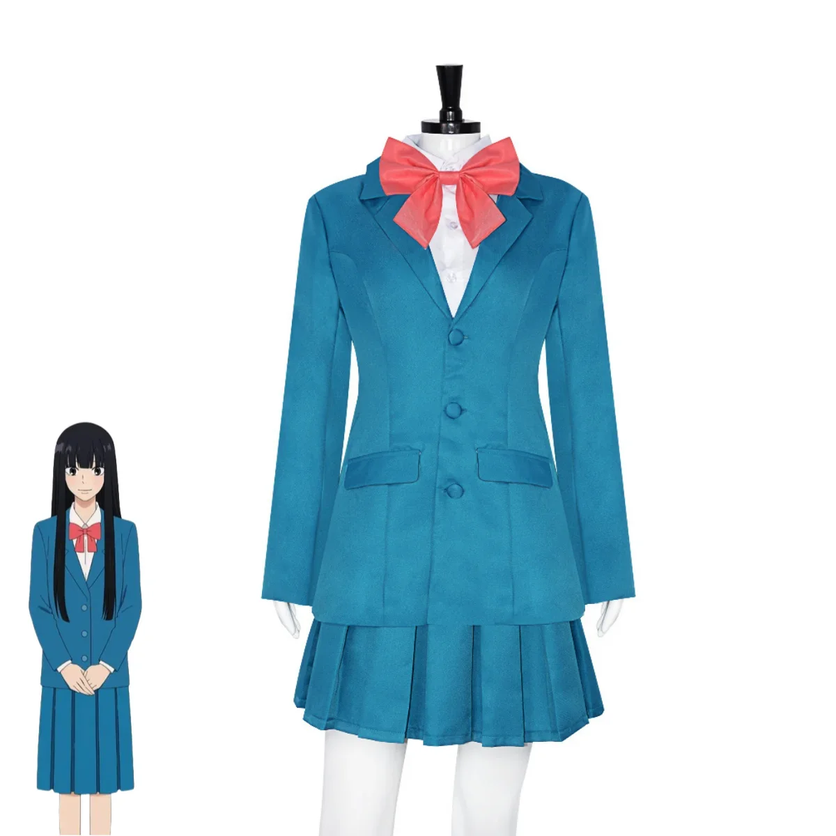 Anime Kimi Ni Todoke: From Me To You Kuronuma Sawako Cosplay Costume, Japon, Corée du Sud, JK School Uniform Wig, Woman Lovely Imbibé