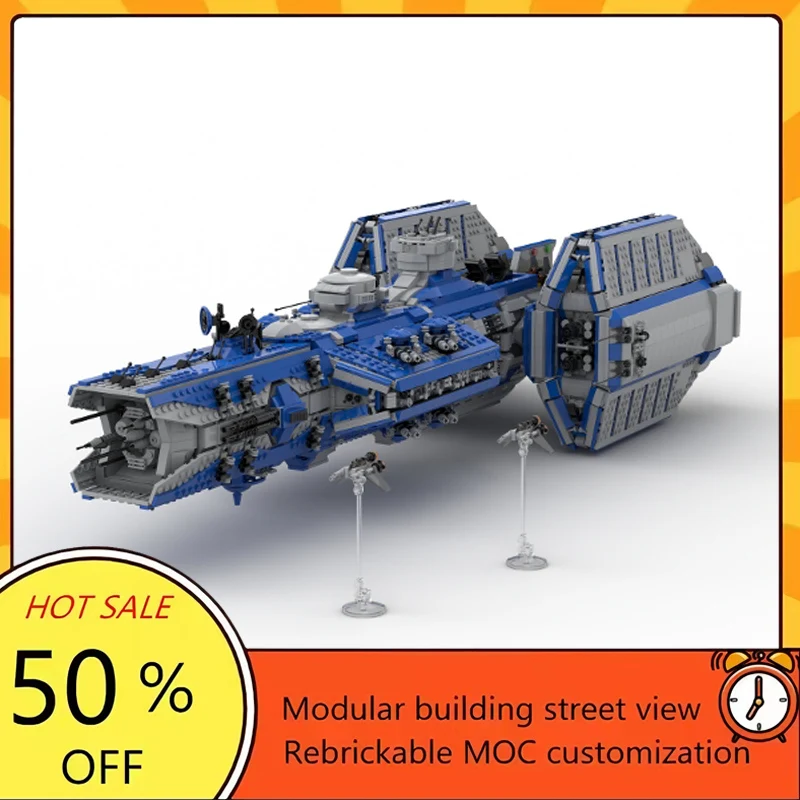 

Набор для сборки космического корабля из 6958 деталей: популярная модель по мотивам фильма «Звездные войны», модульный конструктор, технологичный подарок, праздничный набор для детей