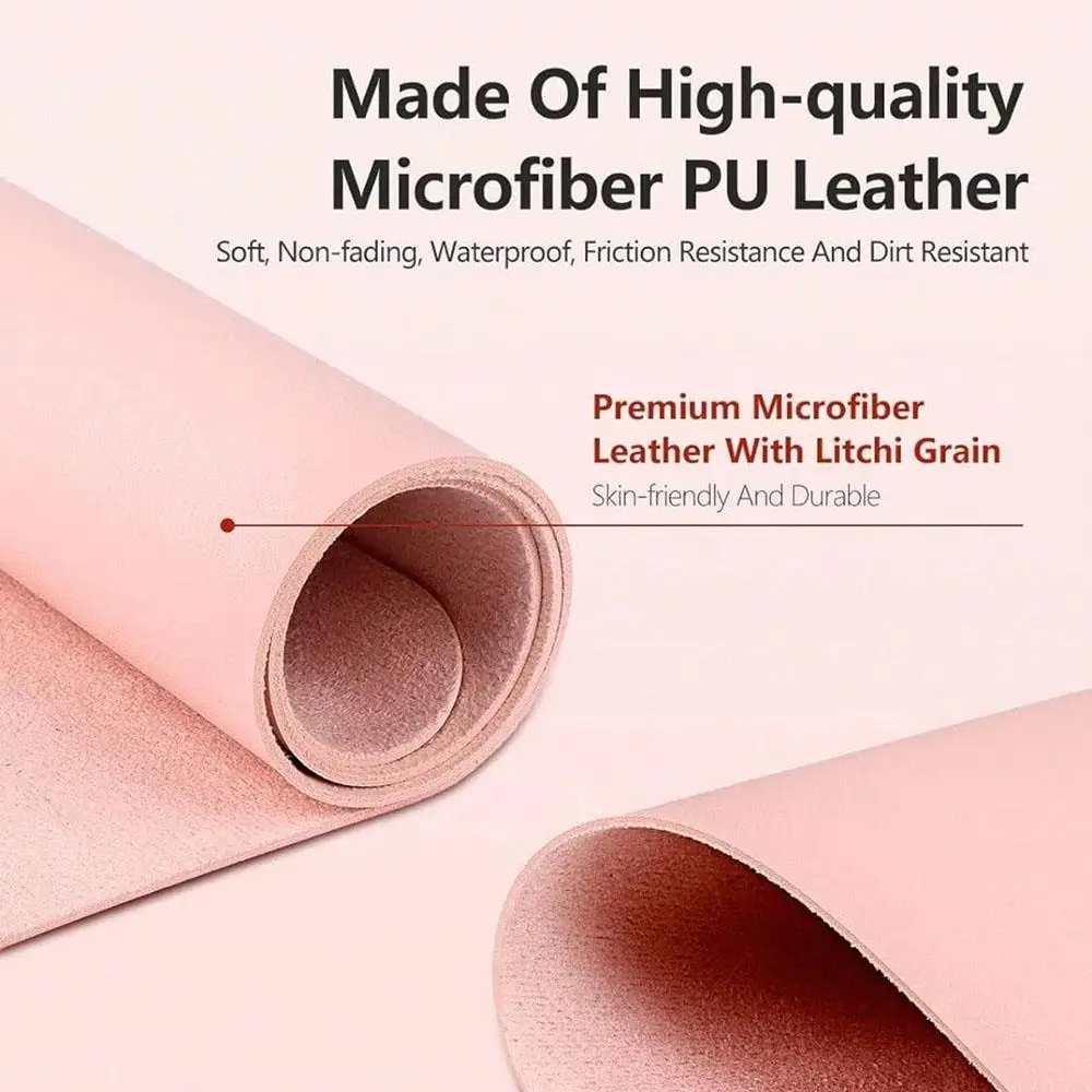 Tapete de mesa dobrável para arte em unhas, resistente a arranhões e sujeira, couro pu, almofada para apoio de braço, à prova d'água, mouse pad para estúdio