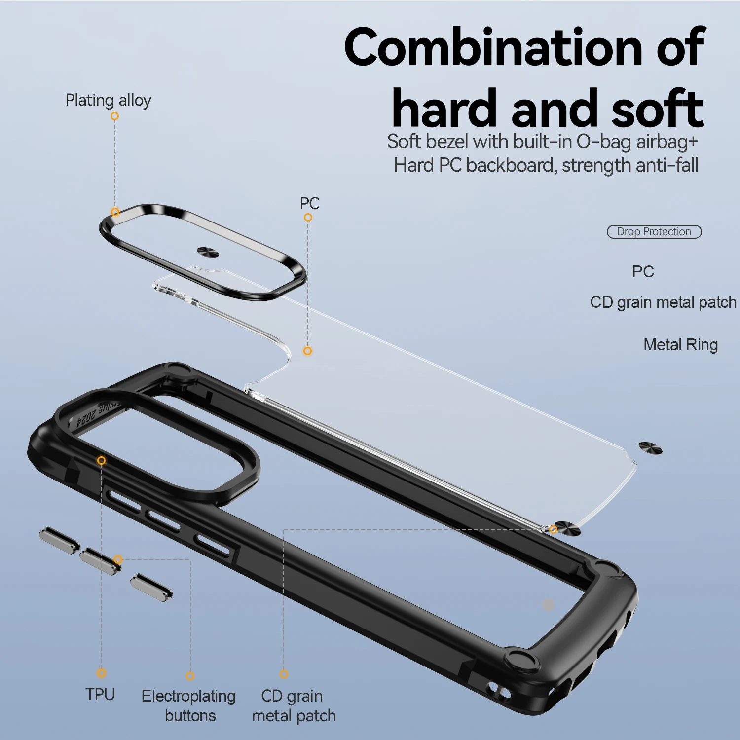 for Moto G stylus 5G 2024 Phone Clear Case,Flexible Frame Protective Case Shockproof Cover for Moto G stylus 5G 2024 Phone Cases