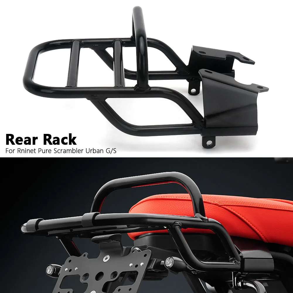 Motorcycle Accessories Rear Luggage Rack Cargo Rack Black For BMW R9T R NineT RNINET Scrambler RnineT Urban G/S R NINE T Pure