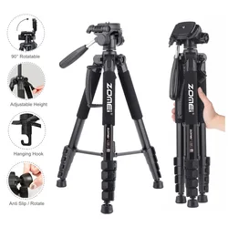 187cm Zomei 360° Panorama Video Tripod for Professional Camera Canon Nikon Foldable Alumium Camera Tripod for Horizontal Shoot